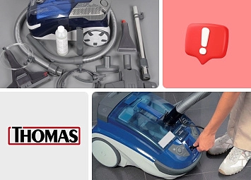 фото: Не включается пылесос Thomas: причины и решения