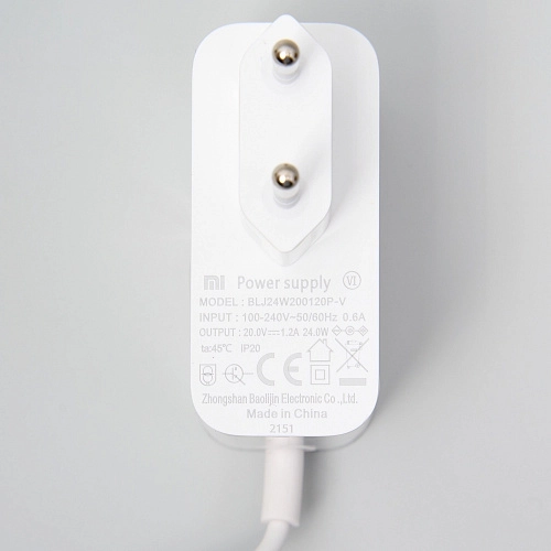 Блок питания BLJ24W200120P-V для Xiaomi Mop 2S / Mop P / Essential / S10, Viomi V2 Pro - белый