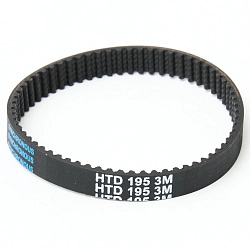 Зубчатый ремень для турбощетки (роликовой щетки) вертикального пылесоса: HTD 3M-195-8, 65 зубьев Зубчатый ремень для турбощетки (роликовой щетки) вертикального пылесоса: HTD 3M-195-8, 65 зубьев