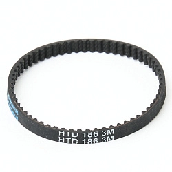 Зубчатый ремень для турбощетки (роликовой щетки) вертикального пылесоса: HTD 3M-186-5, 62 зуба Зубчатый ремень для турбощетки (роликовой щетки) вертикального пылесоса: HTD 3M-186-5, 62 зуба