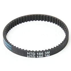 Зубчатый ремень для турбощетки (роликовой щетки) вертикального пылесоса: HTD 3M-186-6, 62 зуба Зубчатый ремень для турбощетки (роликовой щетки) вертикального пылесоса: HTD 3M-186-6, 62 зуба