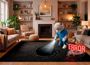 фото: Робот-пылесос и черная дыра: почему он боится темных ковров и как это исправить