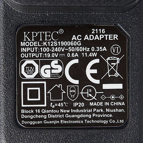 Блок питания для Midea VCR04W, VCR04G, Redmond VR1321S - сетевой адаптер K12S1900060G