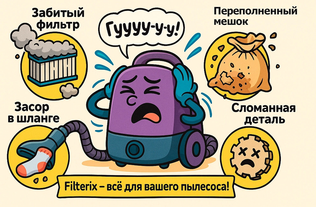 фото: Гудит пылесос: что делать?