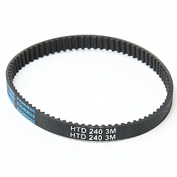 Зубчатый ремень для турбощетки (роликовой щетки) вертикального пылесоса: HTD 3M-240-7, 80 зубьев
