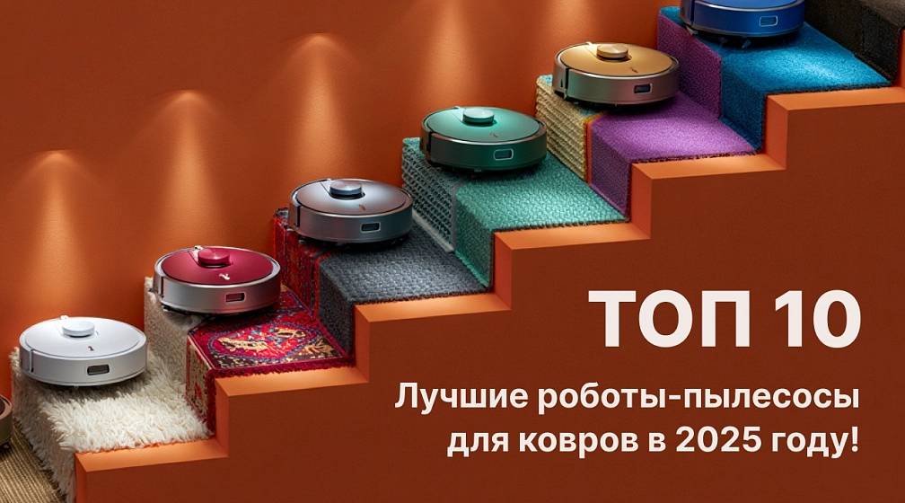 ТОП-10 лучших роботов-пылесосов для уборки ковров и пола в 2025 году фото: ТОП-10 лучших роботов-пылесосов для уборки ковров и пола в 2025 году