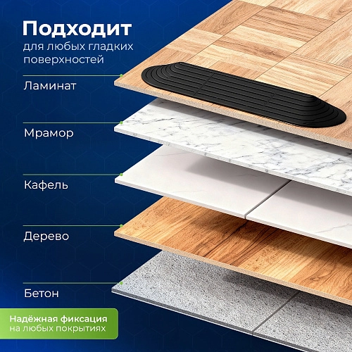 Накладка на порог для робота-пылесоса - черная