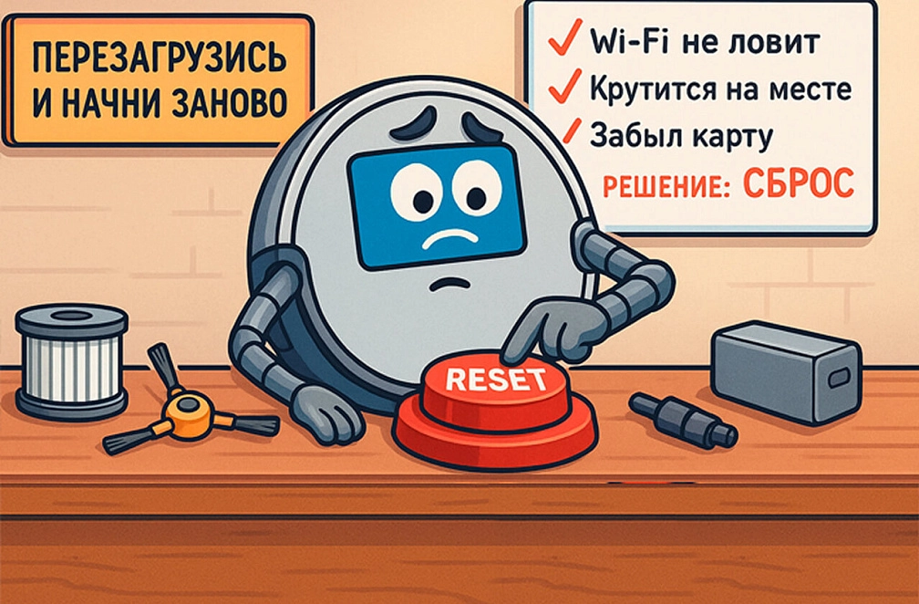 Как сбросить робот-пылесос до заводских настроек: пошаговая инструкция фото: Как сбросить робот-пылесос до заводских настроек: пошаговая инструкция