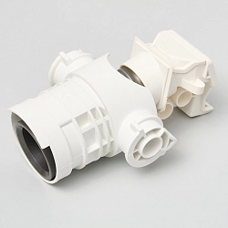 Нижний адаптер для Dreame H11 / H11 Max - колено, шланг, белый, оригинал фото: Нижний адаптер для Dreame H11 / H11 Max - колено, шланг, белый, оригинал