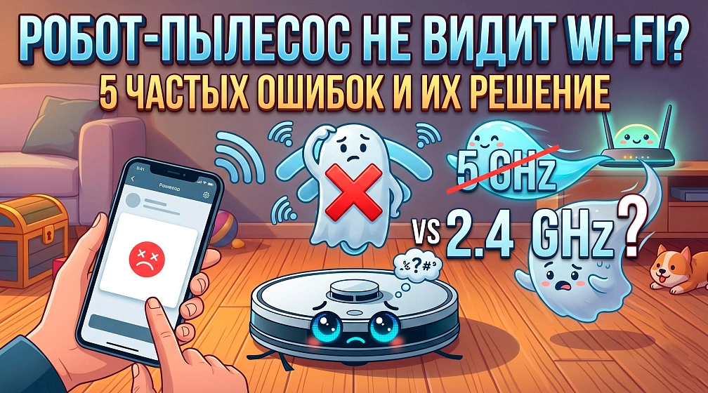 Ошибка Wi-Fi: Почему робот-пылесос не видит сеть и как это исправить?