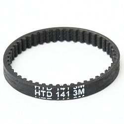 Зубчатый ремень для турбощетки (роликовой щетки) вертикального пылесоса: HTD 3M-141-6, 47 зубьев Зубчатый ремень для турбощетки (роликовой щетки) вертикального пылесоса: HTD 3M-141-6, 47 зубьев
