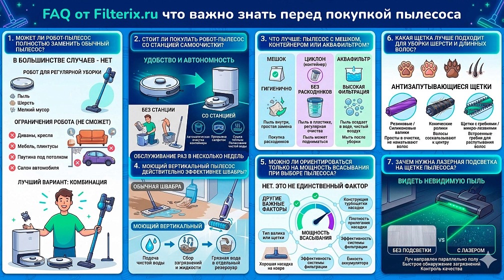 фото: Какие бывают пылесосы: основные виды и особенности