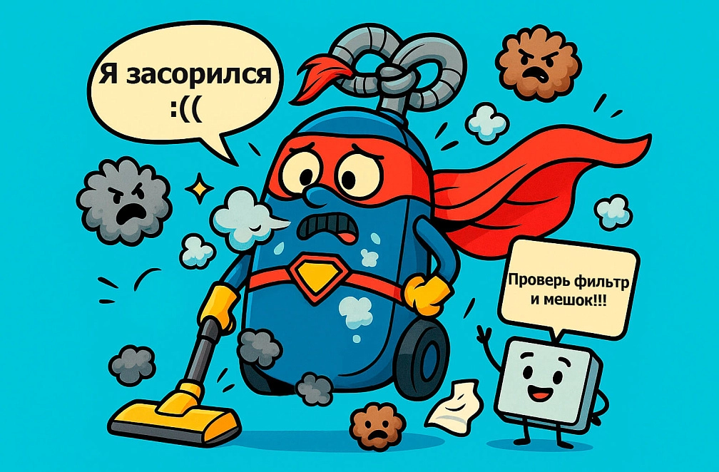 фото: Забился пылесос: что делать?