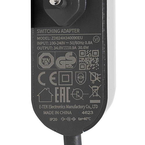 Блок питания ZD024M340090EU для Dreame R20