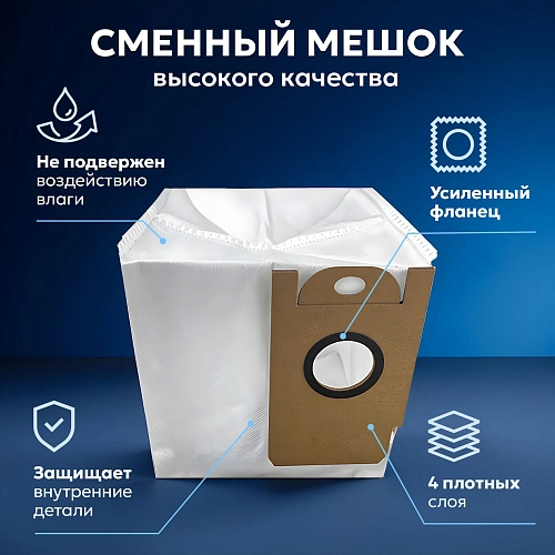 Мешки для Lydsto G2, R5, R3, ILIFE T10S - 2 шт