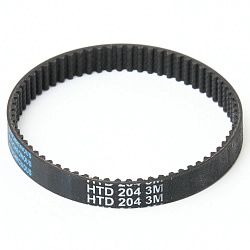 Зубчатый ремень для турбощетки (роликовой щетки) вертикального пылесоса: HTD 3M-204-8, 68 зубьев