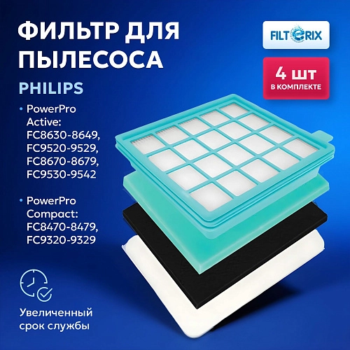 Фильтры для Philips: FC8630-8649, FC9520-9529