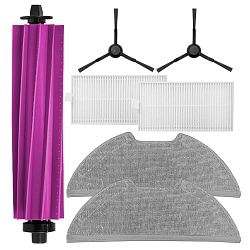 Комплект аксессуаров для Midea VCR S20 Plus - щетки, HEPA фильтры, МОП фото: Комплект аксессуаров для Midea VCR S20 Plus - щетки, HEPA фильтры, МОП