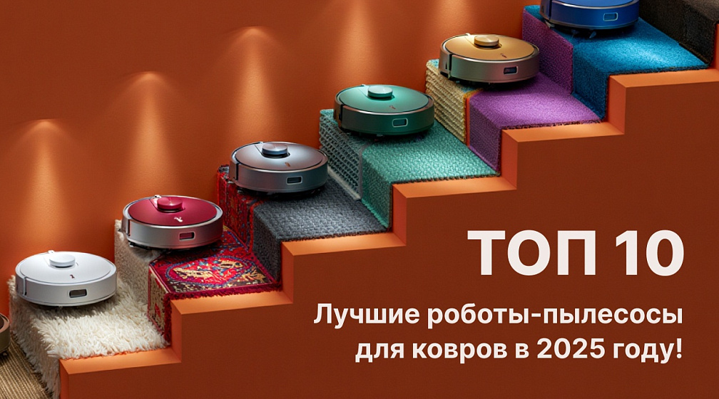 фото: ТОП-10 лучших роботов-пылесосов для уборки ковров и пола в 2025 году