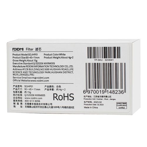 Фильтры SDJHP01 для пылесоса Roidmi Eva - 2 шт 
