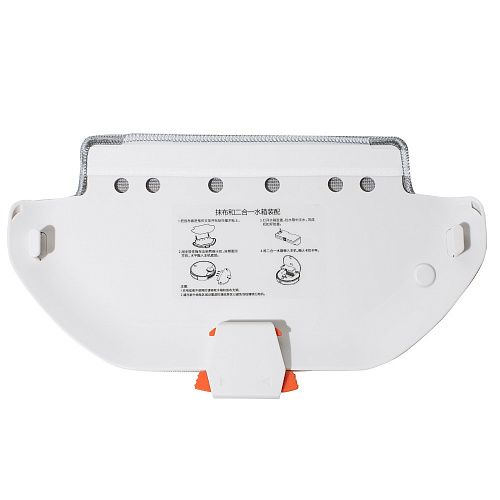 фото: Держатель МОП (салфетки для влажной уборки) с салфеткой для Xiaomi Mi Robot Vacuum Mop 2S, Vacuum Mop P, Robot Vacuum S10, Robot Vacuum S12, Robot Vacuum T12, Mijia Vacuum 3C, Mijia LDS, Viomi V2 Pro (Белая)